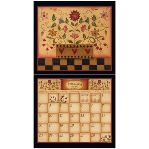 Legacysimplyshaker13x12paper2025hangingwallcalendar  Urban Country Home Decor Legacy simply shaker 13 x 12 paper 2025 hanging wall calendar  urban country home decor