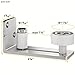 LDB_BUILDING Stainless Steel Floor Guide for Sliding Barn Door, Adjustable Flush Wall Mount Stay Roller Guide