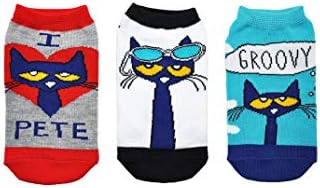 Pete the Cat Socks Gifts (Youth) (3 Pair) - Costume Lowcut Socks - Fits Shoe Size: 9-3 (Kids) image 5