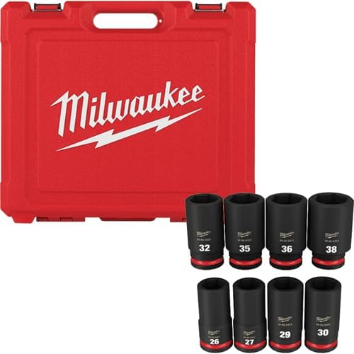 Milwaukee 8 Pc. SHOCKWAVE Impact Duty™ 3/4" Drive Metric Deep 6 Point Socket Set