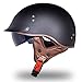 Produktbild KAISIMYS Brain-Cap · Halbschale Motorrad-Helm Halbhelme Jet-Helm Roller-Helm Scooter-Helm Mofa-Helm Retro Motorrad Half Helm mit Built-in Visier für Cruiser Chopper Biker