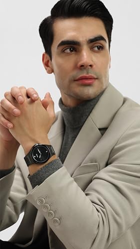 Image of GUESS Vinyl Analog Watch for Men with Round Dial & Water Resistant Man's Wrist Watches