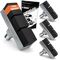 LOEVELOSI Bremsbeläge Fahrrad für Vintage & Retro Fahrräder, Bonanza, Damen-, Herrenfahrrad, Hollandrad City Bike Bremsschuhe Bremsschuh 4er Set Bremsbelag Bremsbacken Bremsblöcke Bremsklötze Beläge