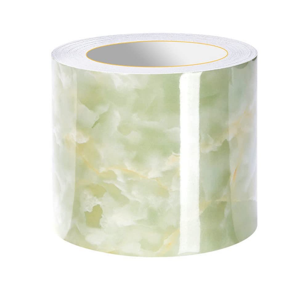 Visitryl Green Jade Wallpaper Border Peel And Stick For Bathroom Wall Border Sticker Home Ceiling Decorative Border 10Cm X 500Cm