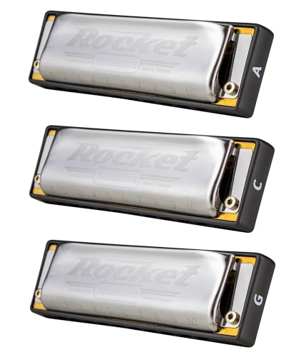 Harmonica Hohner Rocket Pro Pack fabrication allemande Do Sol