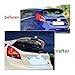 Compatible For Ford Fiesta 2008-2017 ST-Line MK6 MK6.5 Hatchback Car Rear Roof Spoiler Window Wing Splitter Trim Body Kits(Gloss Black)