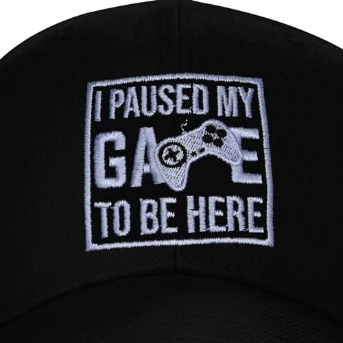 Image of Embroidered Baseball Cap for Women Men Adjustable Baseball Hat Black Baseball Cap Trucker Hat