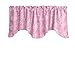 Zen Creative Designs Rosette 3D Raised Petal Scalloped Wave Window Valance Home DÃ©cor Bedroom Nursery Kitchen Window (Pink)