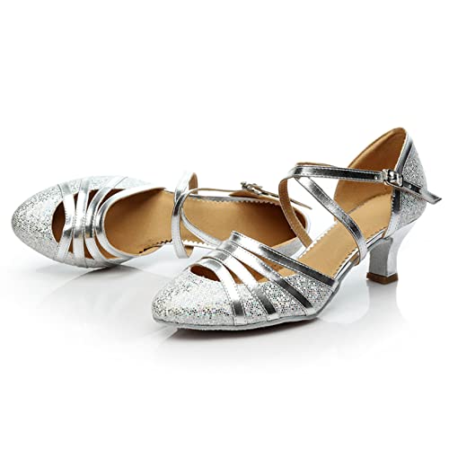 Chaussures de danse latine avec talons hauts élégants de fête - 5