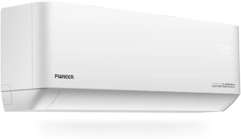 Pioneer Quantum Hyperformance 12,000 BTU 25 SEER2 230V High-Wall Ductless Energy-Star Mini-Split Air Conditioner Inverter Hyper Heat Pump Full Set