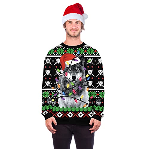 Unisex 3D Printed Christmas Sweatshirts Crew Neck Long Sleeve Loose Top Xmas Pullover - Image 5