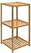 DuneDesign Étagère en Bois 38x39,5x83cm 3 tablettes superposées Lattes en Bambou Meuble à rayonnages de Salle de Bain