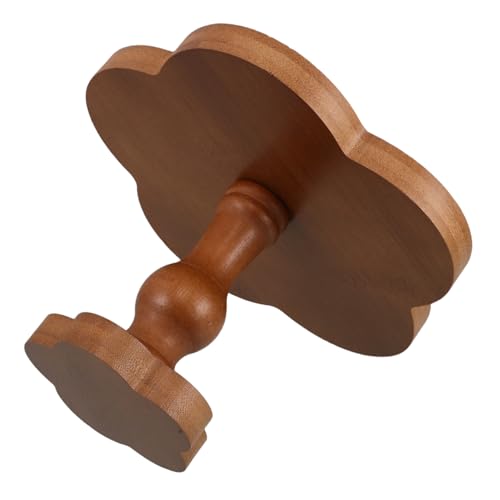 Mikikit Bandeja de Madera Decorativa con Patas Altas Forma de Flor Base para Perfumes y Velas Aromáticas Organizador para Joyas Accesorios y Decoración de