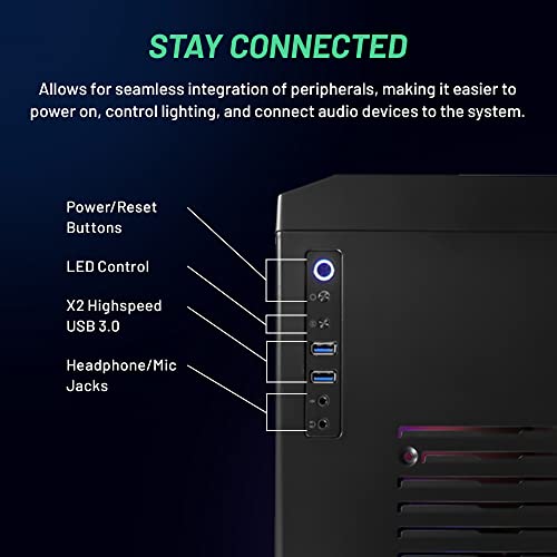 Skytech Blaze 3.0 Gaming Pc Desktop – Intel Core I5 12400F 2.5 Ghz, Nvidia Rtx 3060, 500Gb Nvme Ssd, 16Gb Ddr4 Ram 3200, 600W Gold Psu, 11Ac Wi-Fi, Windows 11 Home 64-Bit #TOP5