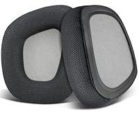 SOULWIT Mesh-Gewebe Ersatz Ohrpolster für Corsair Void/Void v2/Void Pro/Void Elite/Surround kabelgebundene und kabellose RGB-USB-Gaming-Headsets, Ersatzpolster mit geräuschisolierendem Schaumstoff – Ansicht 1