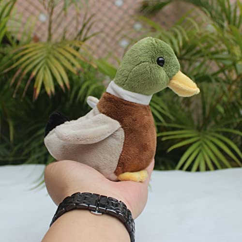 Kawaii Realistic Mallard Duck Plush Toy Stuffed Animal Lifelike Green Duck Plushie Pillow Doll Home Decoration (14cm) - Image 4