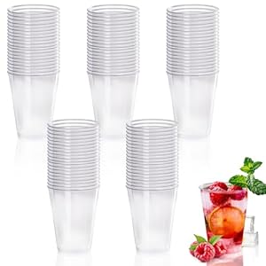 Gucass 100x Plastikbecher 0.2L Mehrwegbecher