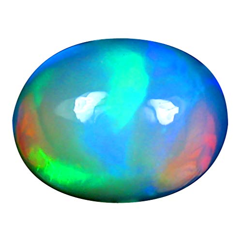 Opale arc-en-ciel d'Éthiopie de 4.26 ct, une pierre naturelle aux reflets poétiques