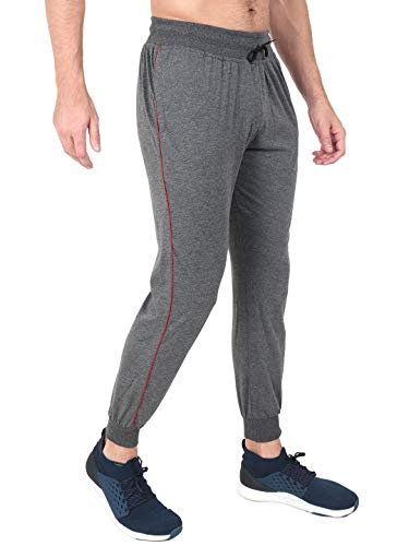 Image of Zeffit Men's Pc Cotton Ankle Grip Track Pant