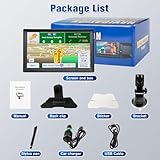 9 Inch Sat Nav for Car/Truck, with 2025 UK Europe Maps, Touchscreen GPS Navigation System, Support Voice Turn Direction Guidance, Speed & Low Bridge Warnings, Postcode Search and Lifetime Free Updates - Image 7