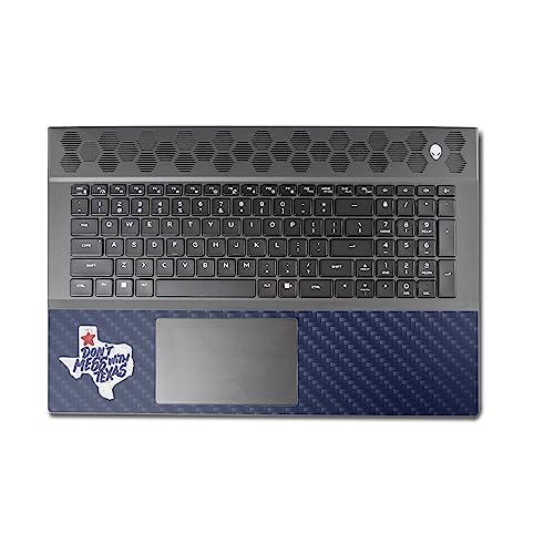 Image of MightySkins Carbon Fiber Skin Compatible with Alienware M18 R1 (2023) Full Wrap Kit - Dont Mess with Texas | Protective, Durable Textured Carbon Fiber Finish | Easy to Apply | Made in The USA