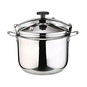 Explosion-proof Pressure Cooker 304 Stainless Steel Large Capacity Super Thick Pressure Induction Cooker Hotel Gas General Induction Cooker (Size : 22L)