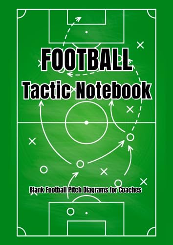 Football Tactic Notebook: Pitch Templates for Coaches | 110 Blank Football Pitch Diagrams for Match Day and Training Sessions | Plan your Victories ... | Perfect as a Gift to Managers and Coaches