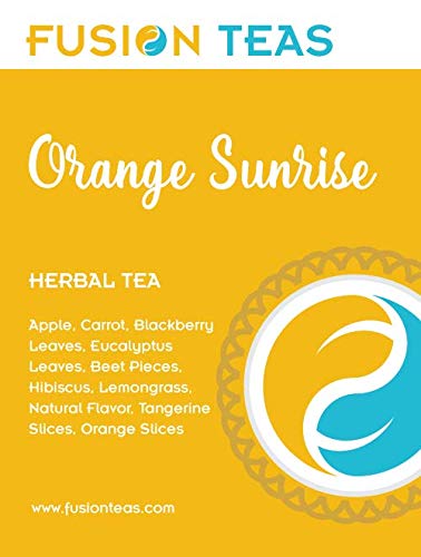 Orange Sunrise Hibiscus Herbal Fruit Tea - Caffeine Free Loose Leaf Bulk Herbs Citrus And Fruit - 5 Oz Pouch #TOP5