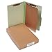 Wholesale CASE of 5 - ACCO Durable 1-Div Pressbrd Classification Folders-Classification Folders, 2" Exp,Legal,1 Partition,Leaf Green
