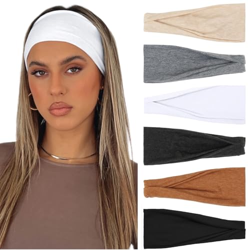 AKTVSHOW Headbands for Women Non-Slip Head Band for Women’s Hair Wide Thick Sweat Hair Bands, Trendy Hair Accessories for Women's Yoga, Workout, and Fashion