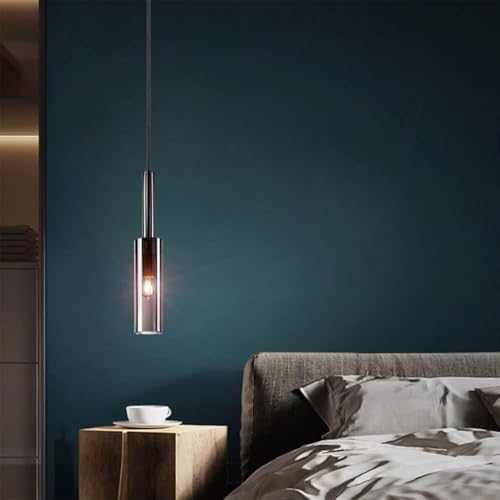 Suspension moderne en verre éclairage LED design épuré haute qualité d'accueil