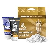Friction Labs Grip & Recovery Bundle – Secret Stuff Liquid Chalk, Unicorn Dust Loose Chalk (2.5oz) & Athletic Hands Cream – Long-Lasting Grip & Fast Skin Repair for Climbing, Lifting, Gymnastics