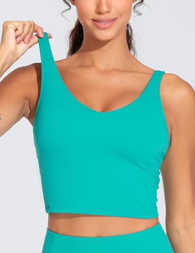 Image of THE GYM PEOPLE Womens' Sports Bra Longline Wirefree Padded with Medium Support