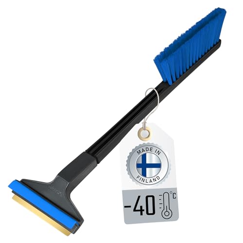 Eiskratzer Auto mit Besen Auto Schneebesen mit Eiskratzer Messing Eiskratzer mit Besen Auto Kratzer mit Besen Scheibenkratzer Eisschaber Schneebürste Schneefeger (L&P A056 Farbe zufällig)