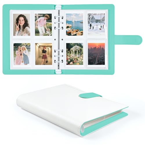 Álbum de Fotos 200 Fotos 2x3 Pulgadas, Álbum de Cuero PU con