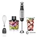 Aigostar Martin - Frullatore a immersione 5 in 1, Minipimer 1000W, Velocità Continua Variabile, Acciao Inossidabile 304. Mixer immersione per Frullati, Zuppe, Salse, Alimenti per Bambini