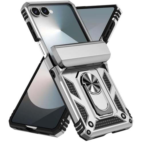 For Galaxy Z Flip5 �p �P�[�X ��p ���M �����O�t�� ���@�\360�x��]�X�^���h �c�����Ή� �ԍڃz���_�[ PC+TPU �ϏՌ� | �M�����N�V�[ Z �t���b�v5 �g�уJ�o�[ �X�^���h�@�\ �����X�^���h�t�� �ʋC�� ���M ���藎���ɂ���