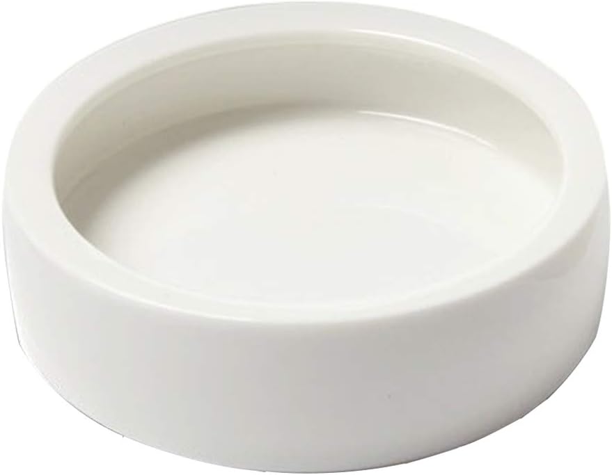 SLSON Reptile Feed Feeder Food or Water Ceramics Bowl Tray Worm Dish Mealworm Dish for Lizard Gecko Bearded Dragon Terrestrial Animals,…
