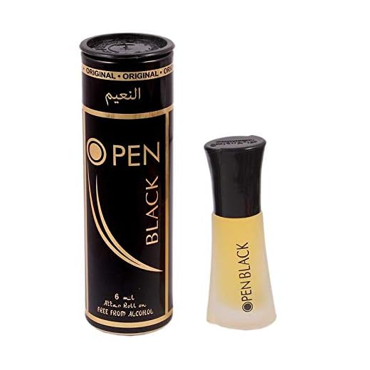 Al-Nuaim Open Black Floral Alcohol-free Attar (6 ml)
