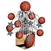 Creative Converting Sports Fanatic Basketball Centerpiece with Mini Cascade and Base, Orange