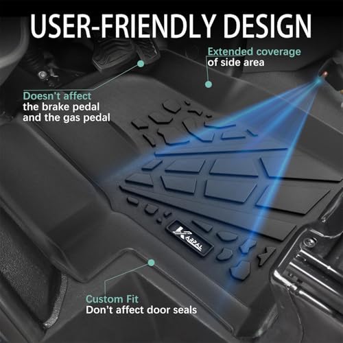 Image of KARPAL Floor Mats for 2022-2026 Ford Transit /E-Transit with Vinyl Flooring