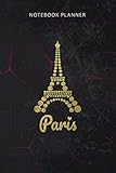  Notebook Planner I Love Paris Eiffel Tower France Souvenir: Financial, To Do, Personal, 114 Pages, To Do, Finance, Work List, 6x9 inch
