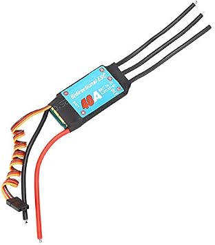 Dilwe RC Brushless ESC Electronic Speed Controller One Way Control, Ships, Underwater Propellers Accessory40A