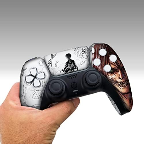 Attackk On Titan Custom PS-5 Controller Wireless compatible with Play-Station 5 Console by BCB Controllers | Proudly Customized in USA with Permanent HYDRO-DIP Printing (NOT JUST A SKIN) - 4