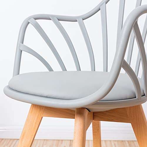 Jydqm Dining Room Chairs Backrest Armchair Living Room Plastic Folding Chair Dining Table Scandinavian Design Furniture (Color : Black, Size : 1Code) #TOP4