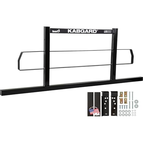 Image of Buyers Products 3052913 71 Inch Kabgard Heavy-Duty Steel Pickup Truck Headache Rack and Standard Mounting Brackets, Made in The USA, Truck Cab Rack