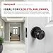 Honeywell Safes & Door Locks - Classic Passage Door Knob Interior - Ideal for Closets, Hallways & Non-Locking Bedroom Door Knobs with Easy Installation - ‎5.25