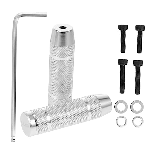 Parliky 1Pair Sturdy Aluminum Alloy Pegs for Bicycles Rear Foot Pegs with Screws for Mountain and Standard Bikes Durable Non Slip Design for Adult and Use