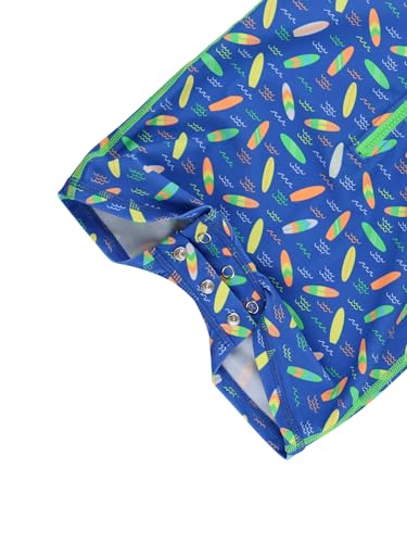 Image of RUGGEDBUTTS Baby /Toddler Boy Swimsuit, One Piece Zipper Rash Guard Sunsuit with UPF 50+ Sun Protection