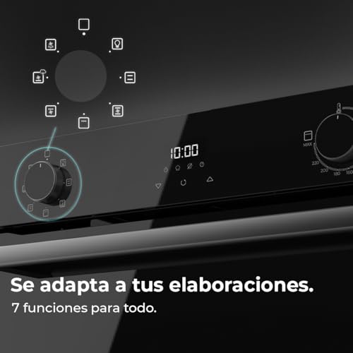 Foto Cecotec Forno Incasso Multifunzione 53L Bolero Hexa M224500 Glass Black A 6